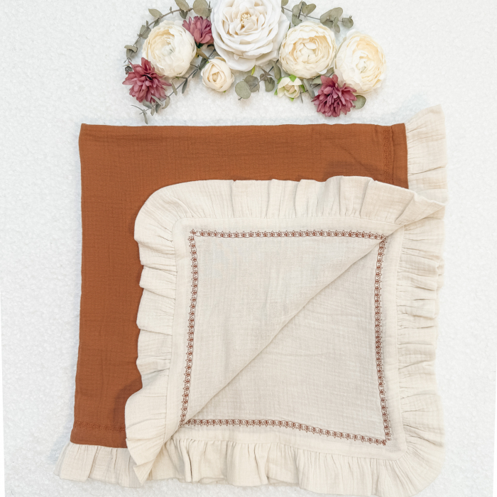 Patura dubla din muselina 90x90 cm [5]