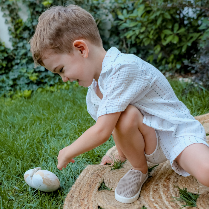 Camasa oversize din muselina in dungi [4]