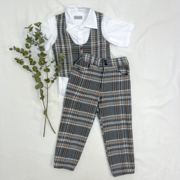 Costum in carouri din doua piese [4]