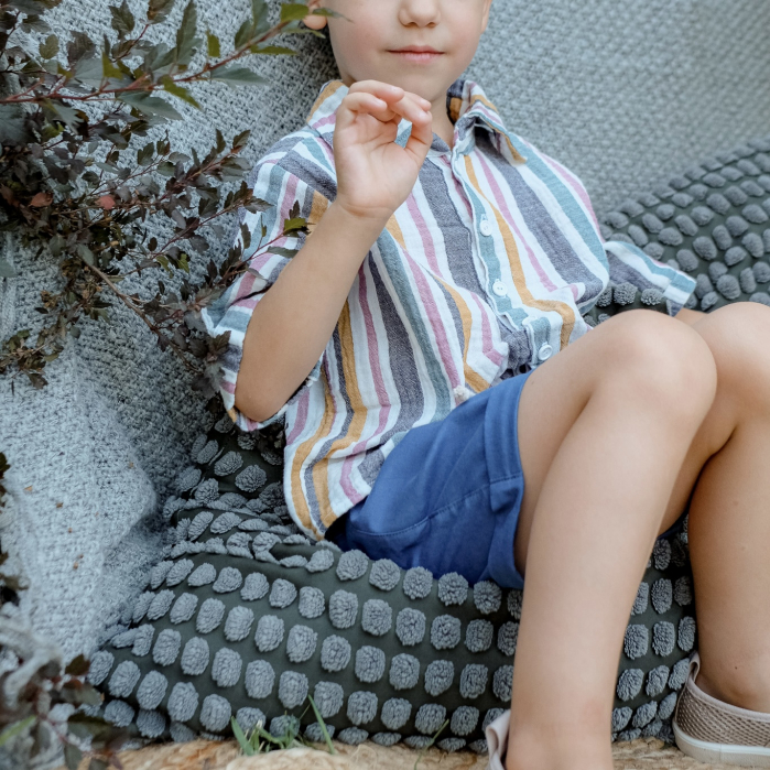 Pantaloni scurți din in [9]