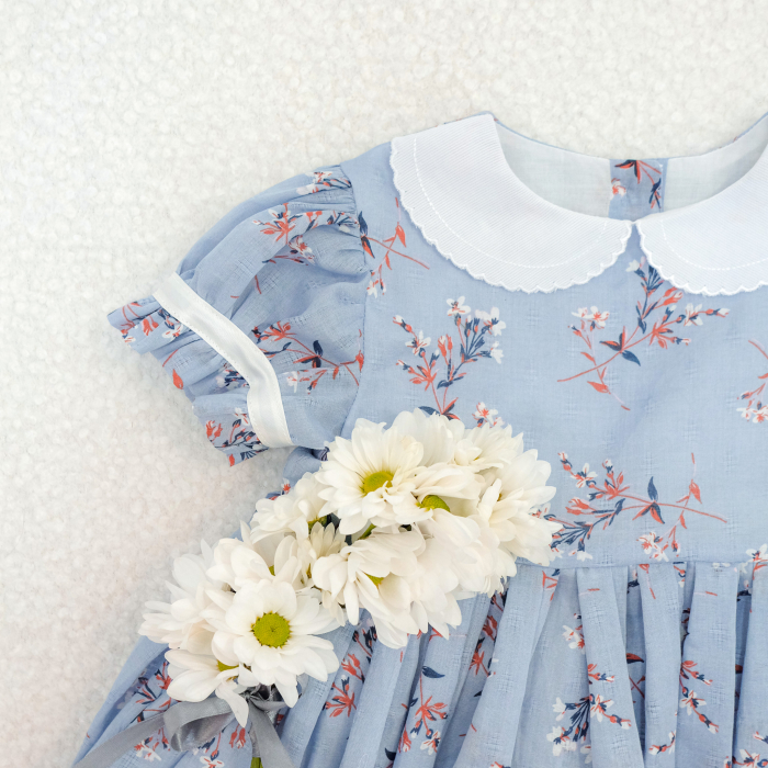 Rochita din bumbac subtire si guler alb [2]