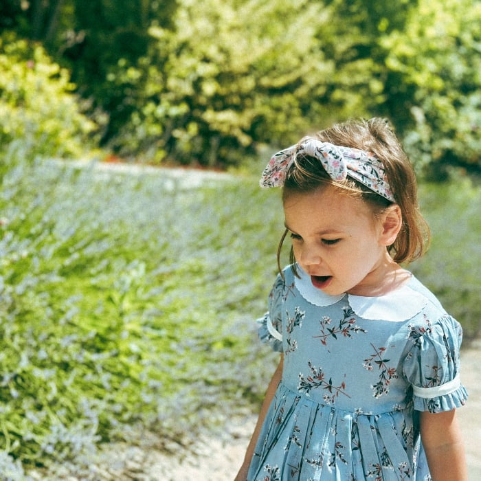 Rochita din bumbac subtire si guler alb [5]