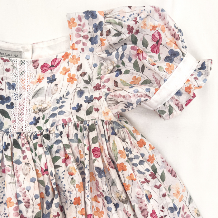 Rochita cu flori și broderie din bumbac [3]