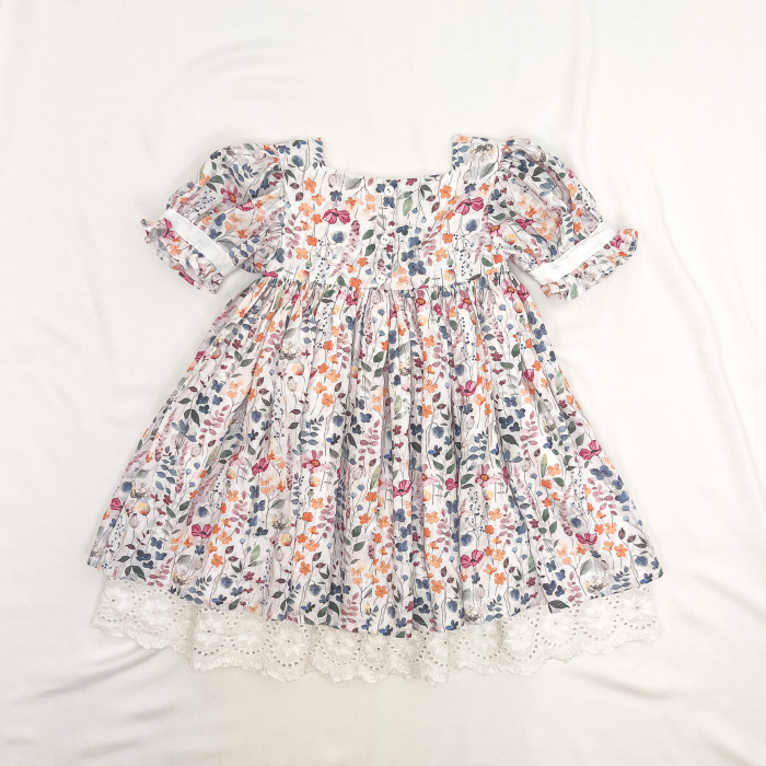 Rochita cu flori și broderie din bumbac [2]