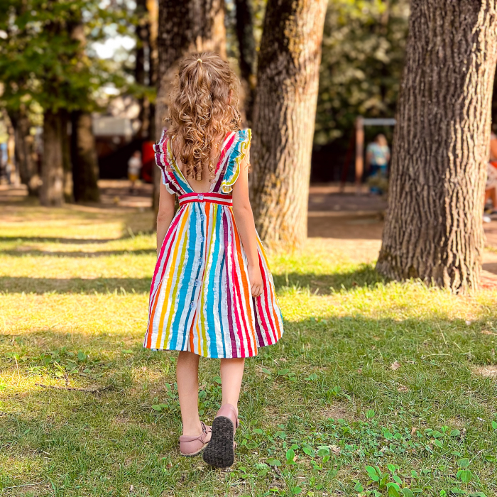 Rochita curcubeu din muselină [5]