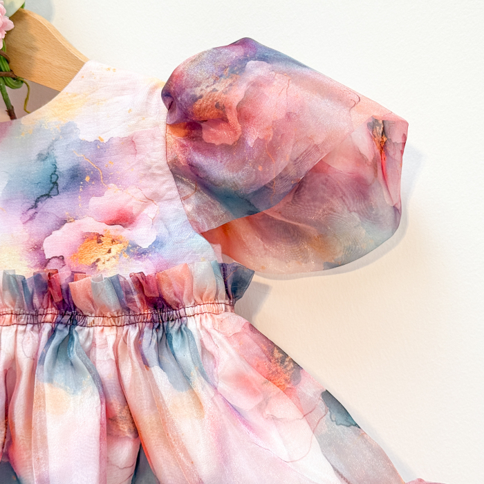 Rochita din organza si vascoza satinata [3]