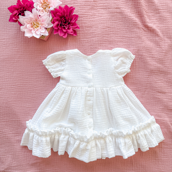 Rochita din muselina si fundita in talie [3]