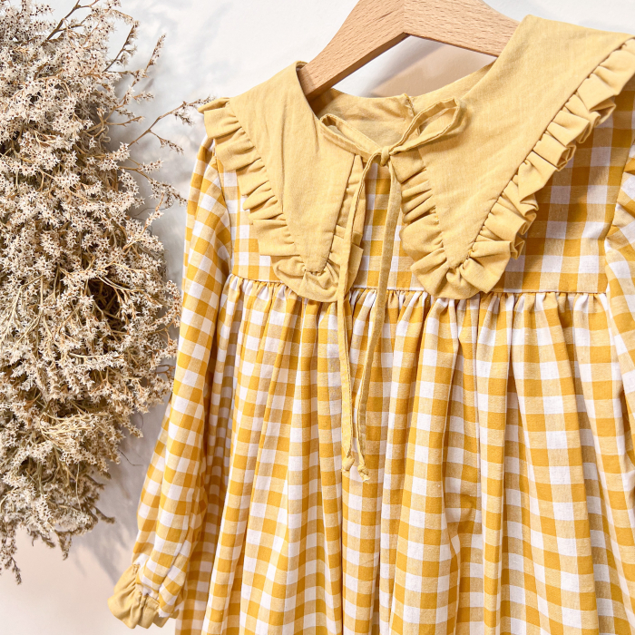 Rochita in carouri cu guler detasabil [3]