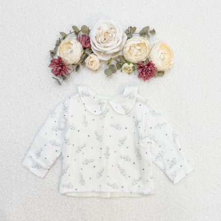 Baieti - Bluza din muselina și guler rotund