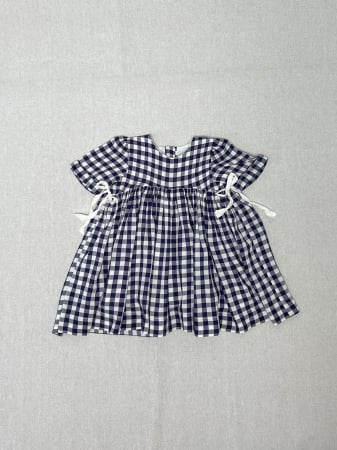 Fete - Bluza din bumbac în carouri Vichy