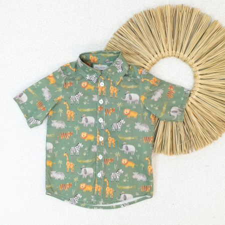 Baieti - Camasa clasica Jungle