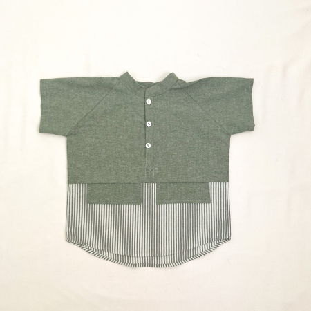 Baieti - Camasa din bumbac cu dungi