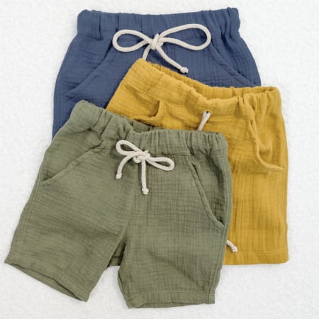 Pantaloni - Pantaloni scurți din muselină dublu strat