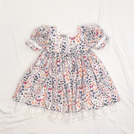 Rochite - Rochita cu flori și broderie din bumbac