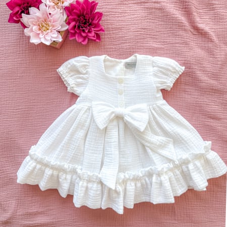 Rochite - Rochita din muselina si fundita in talie