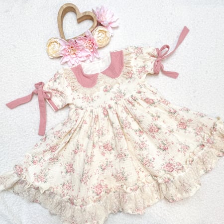 Rochite - Rochita Dulcinea, din muselina si danteluta