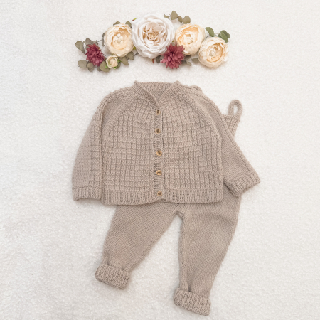 Lână si Alpaca - Cardigan din lana merinos