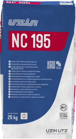 Șapă autonivelantă UZIN NC 195 – Nivelare strat gros 3–40 mm