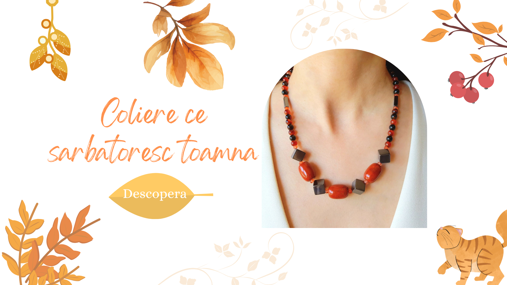 Coliere handmade din pietre semipretioase