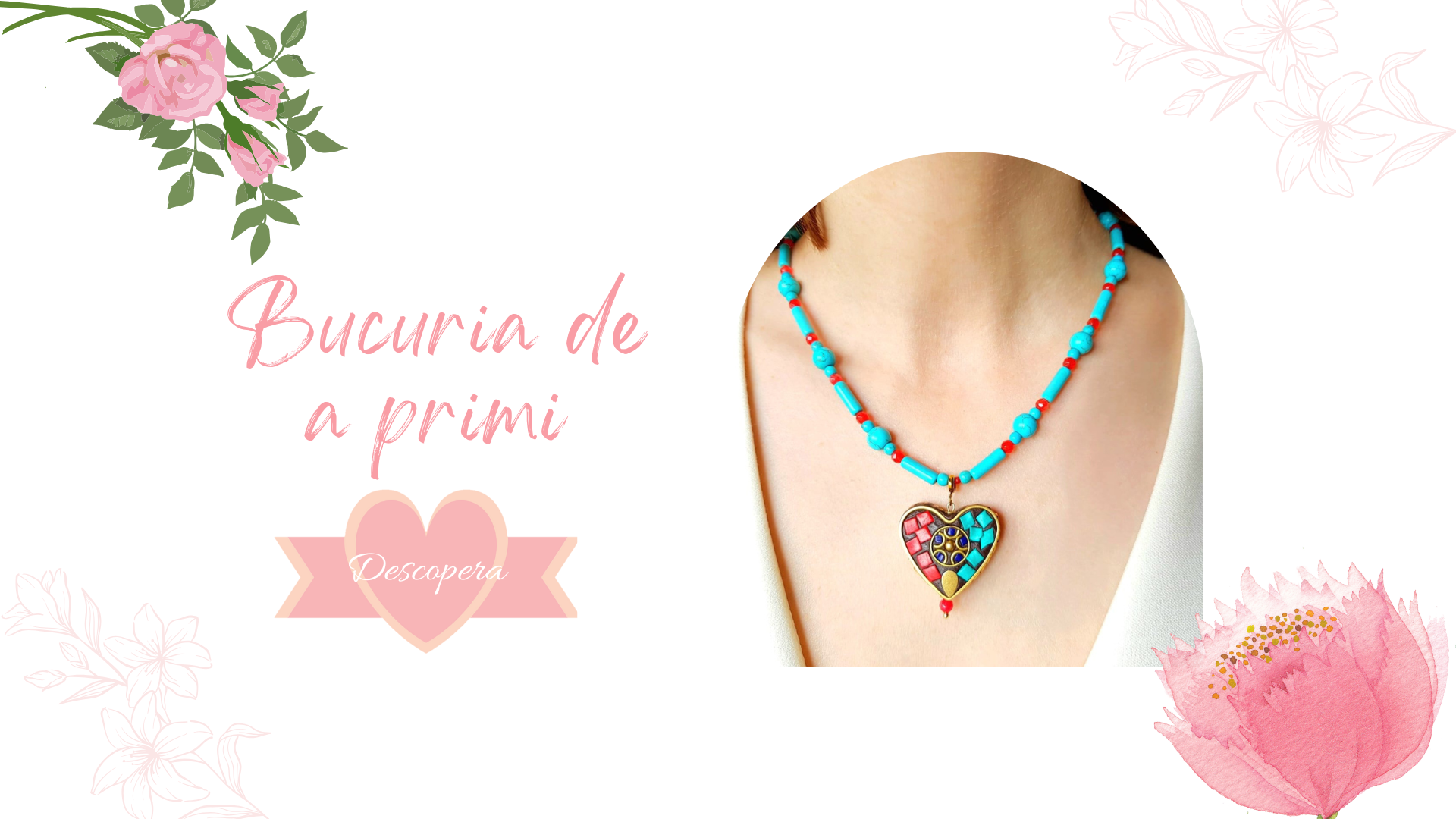 Coliere handmade din pietre semipretioase