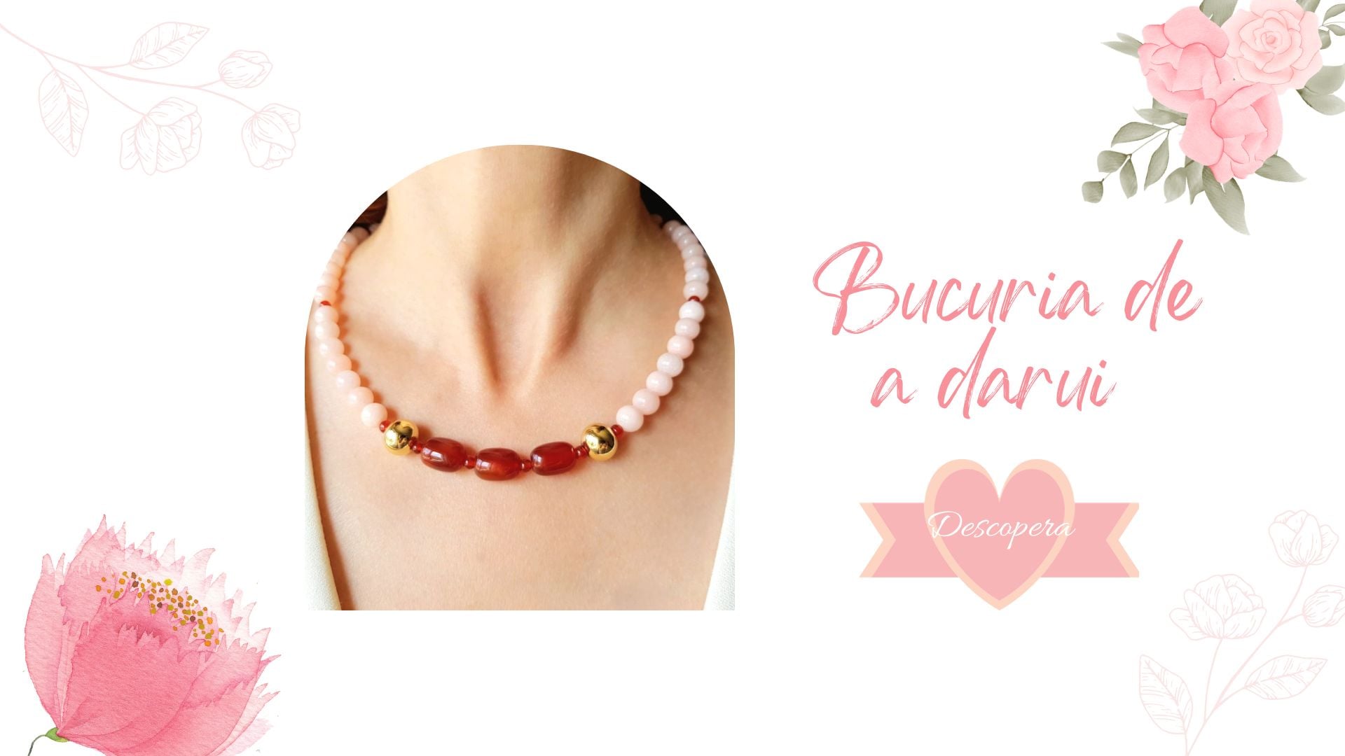 Coliere handmade din pietre semipretioase