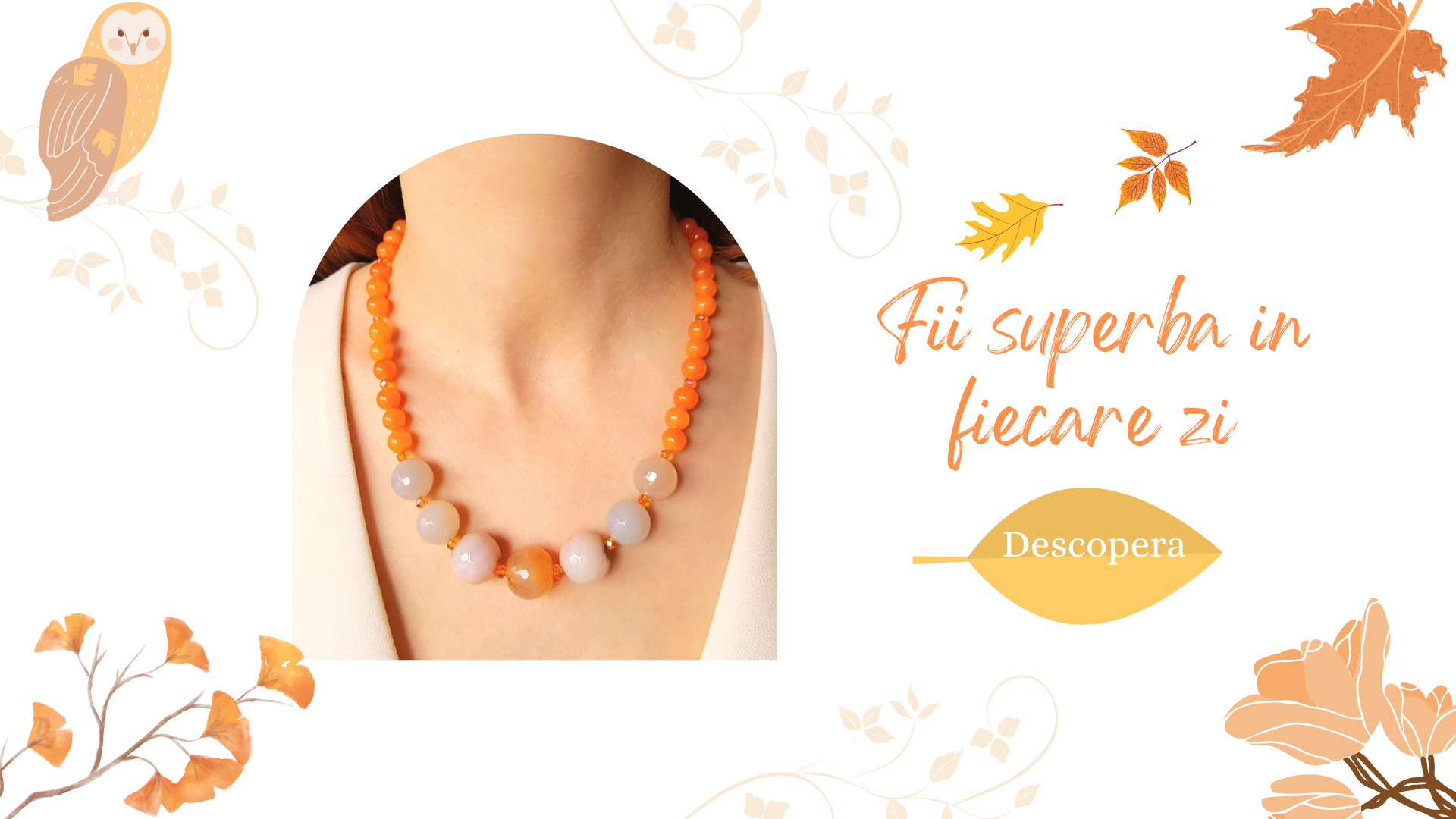 Coliere handmade din pietre semipretioase