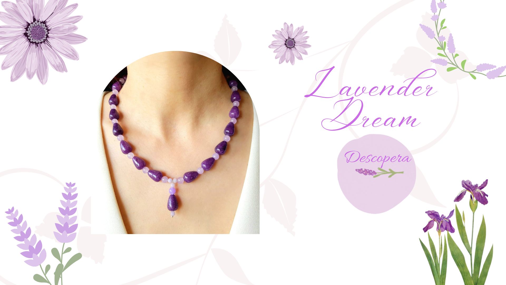 Coliere handmade din pietre semipretioase