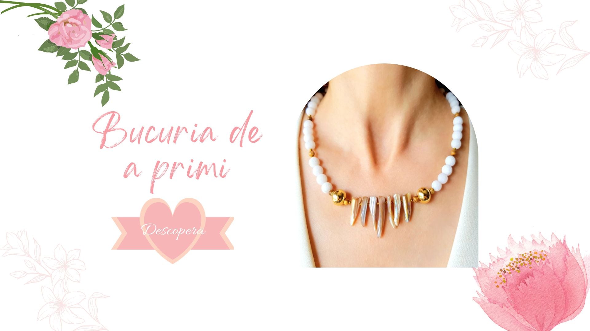 Coliere handmade din pietre semipretioase