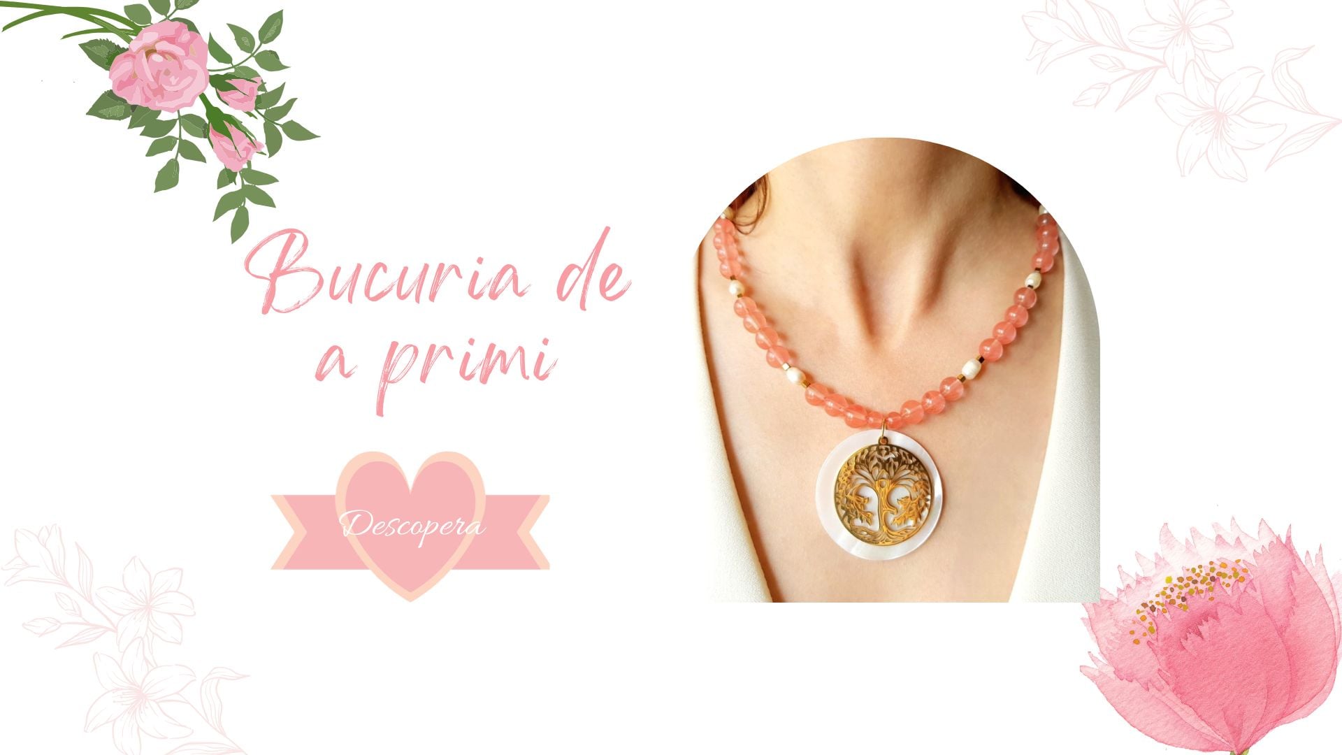 Coliere handmade din pietre semipretioase
