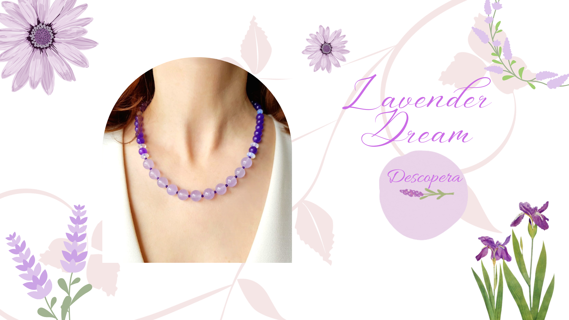 Coliere handmade din pietre semipretioase 