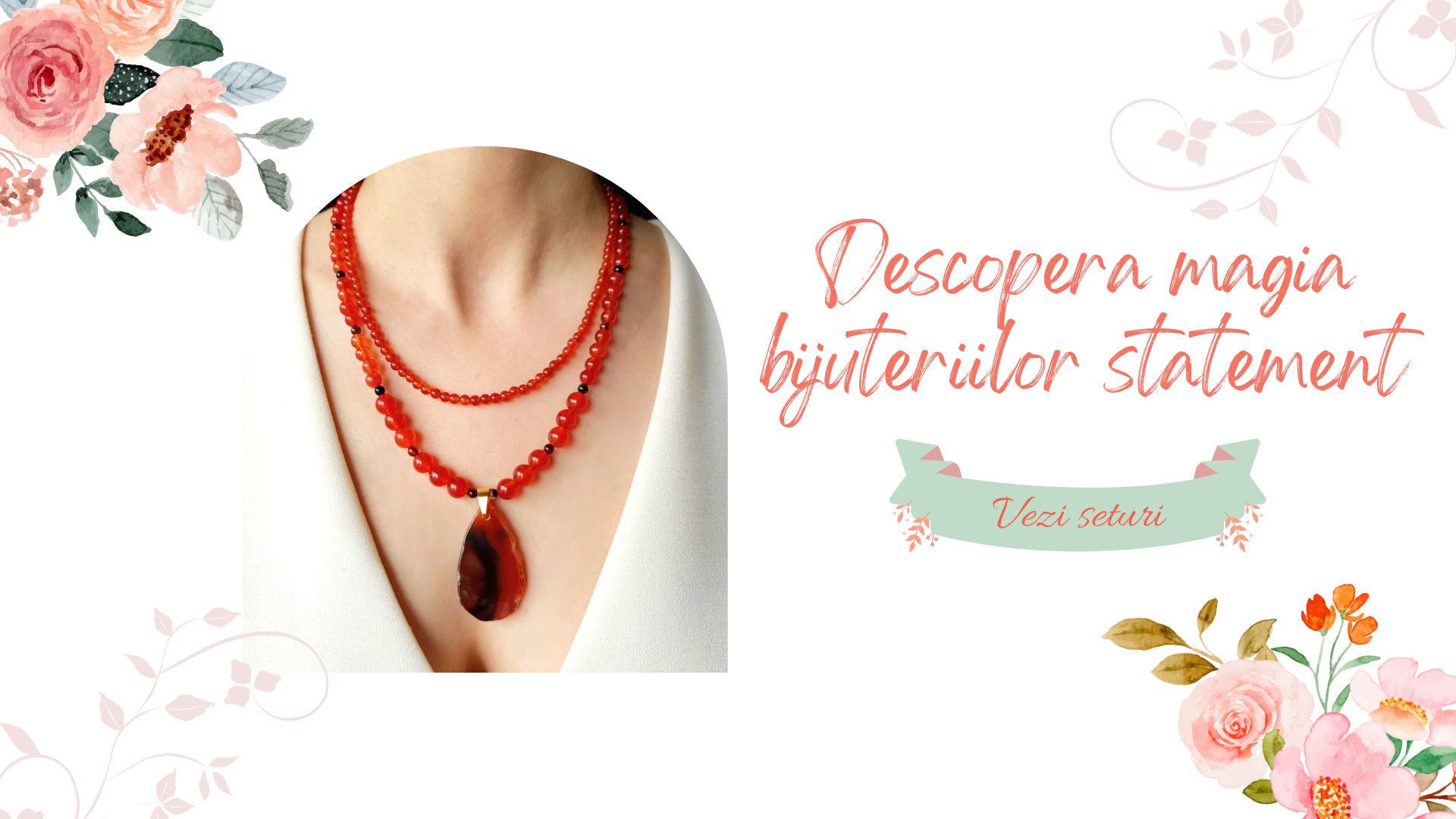 Descopera bijuteriile noastre handmade cu pietre semipretioase
