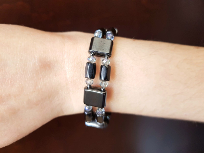 Bratara cu hematit magnetic si cristale [6]