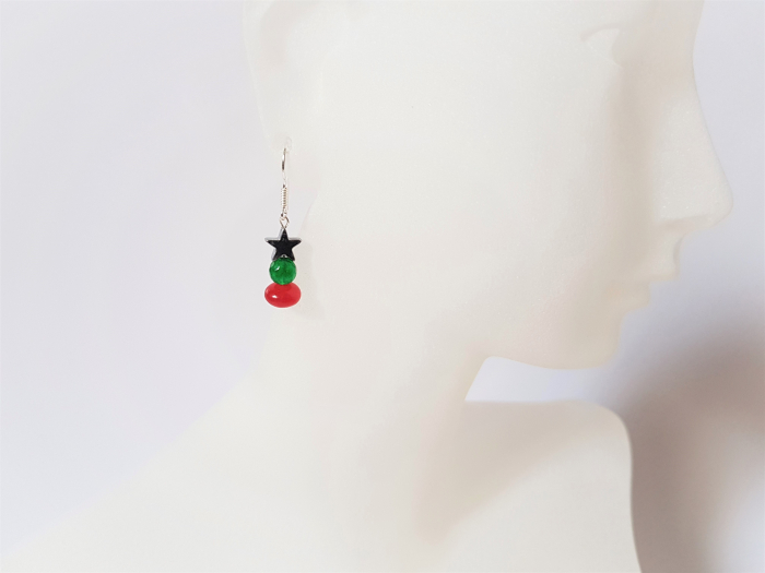 Cercei Christmas cu jad si hematite [3]