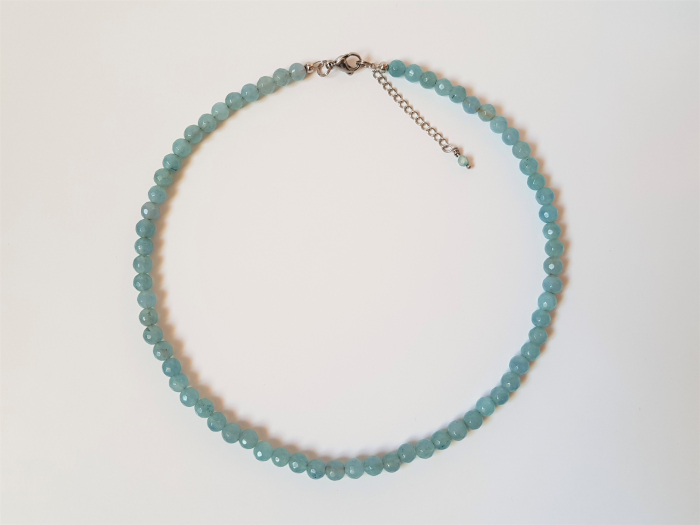 Colier clasic cu jad bleu [2]