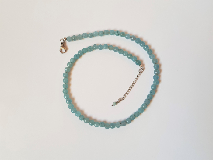 Colier clasic cu jad bleu [4]