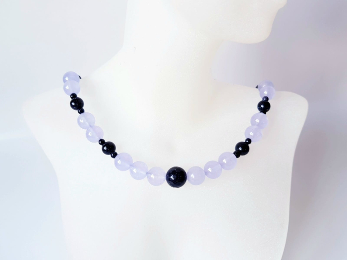 Colier cu jad lila si piatra soarelui [4]