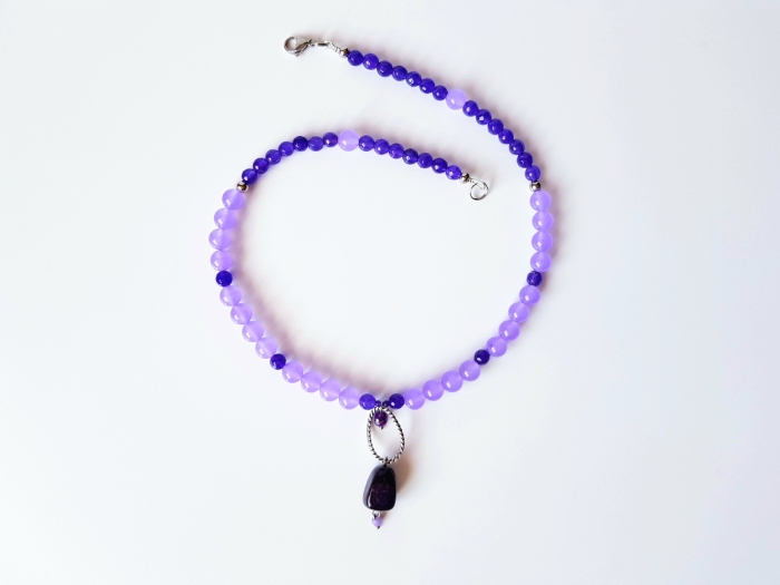 Colier cu jad mov si jad lila [5]