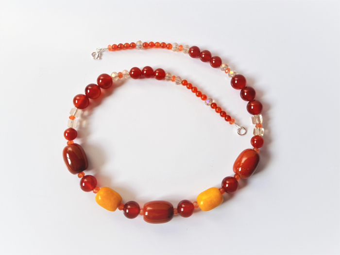 Colier de agate, cuart si jad [5]