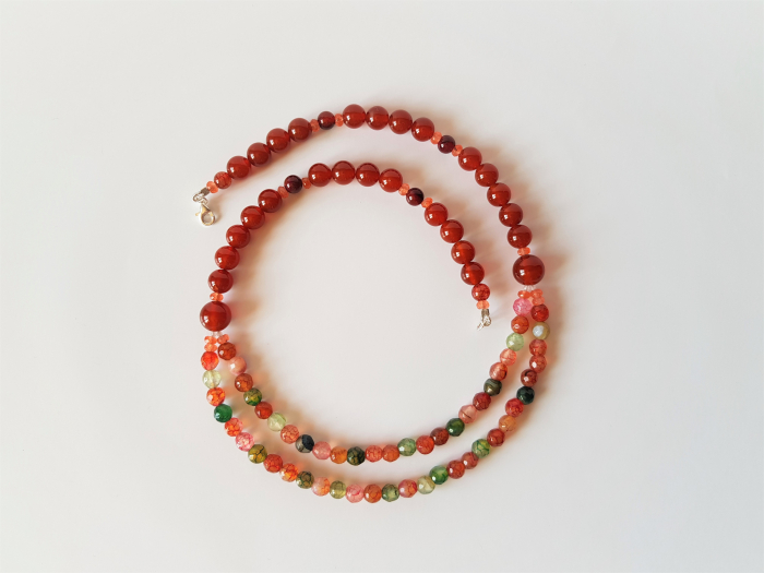 Colier de agate, cuart si jad [5]