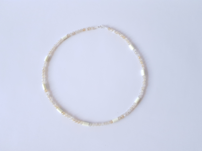 Colier de agate mici bej [2]
