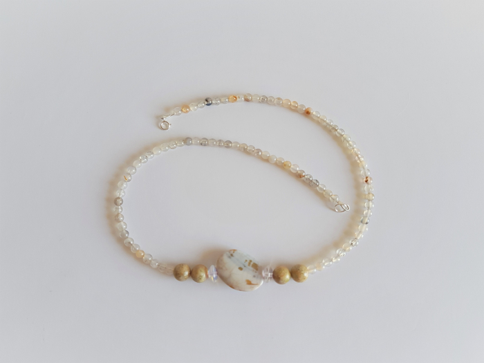 Colier de agate si unakite [2]