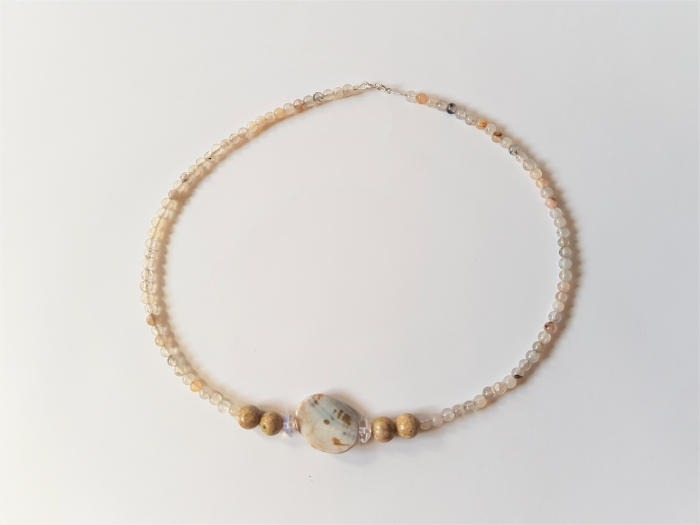Colier de agate si unakite [6]