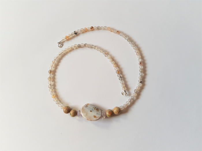 Colier de agate si unakite [4]