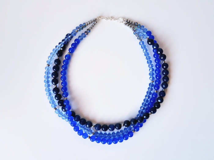 Colier multisir cu jad bleumarin si jad safir [5]