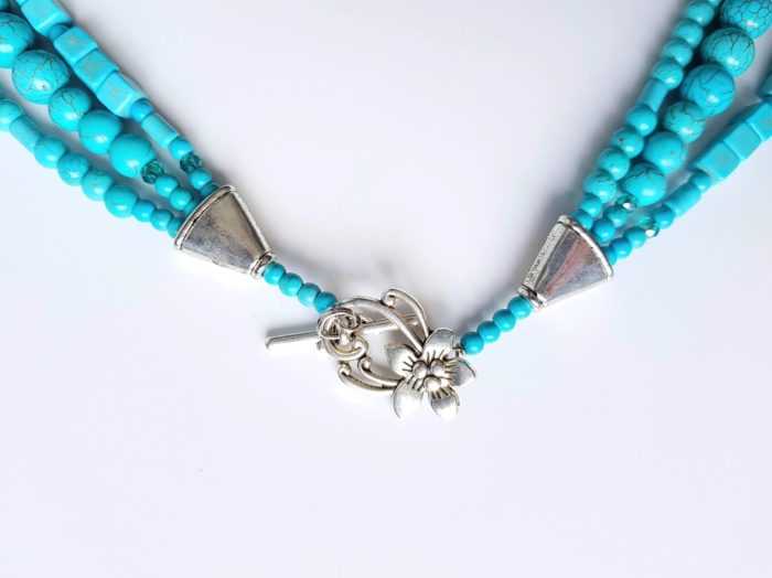 Colier multisir din turcoaz reconstituit [4]