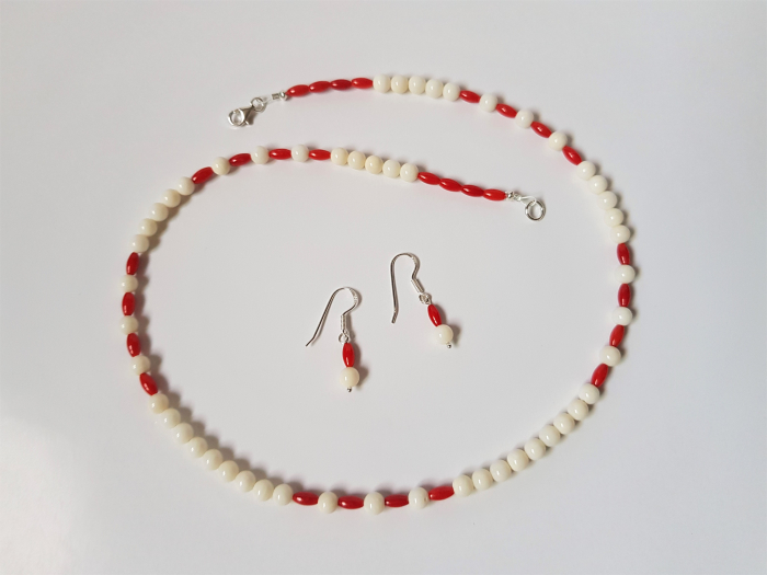 Set colier si cercei din coral [6]