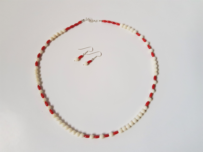Set colier si cercei din coral [5]