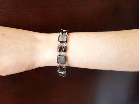 Bratara cu hematit magnetic si cristale [6]