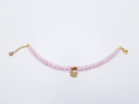 Bratara cu jad roz si floare de lotus [1]