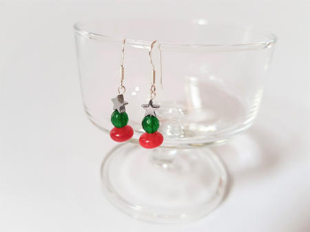 Cercei Christmas cu jad si hematite [1]